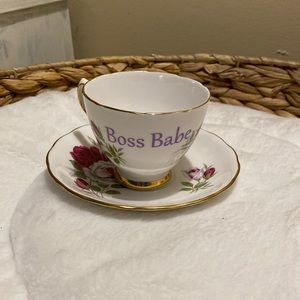 Vintage inspirational tea cup set